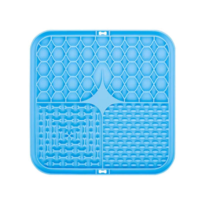 Pet Lick Silicone Mat Dogs Pet Slow Food Plate for Dog Bathing Distraction Silicone Dog Sucker Food Training Dog Feeder Supplies